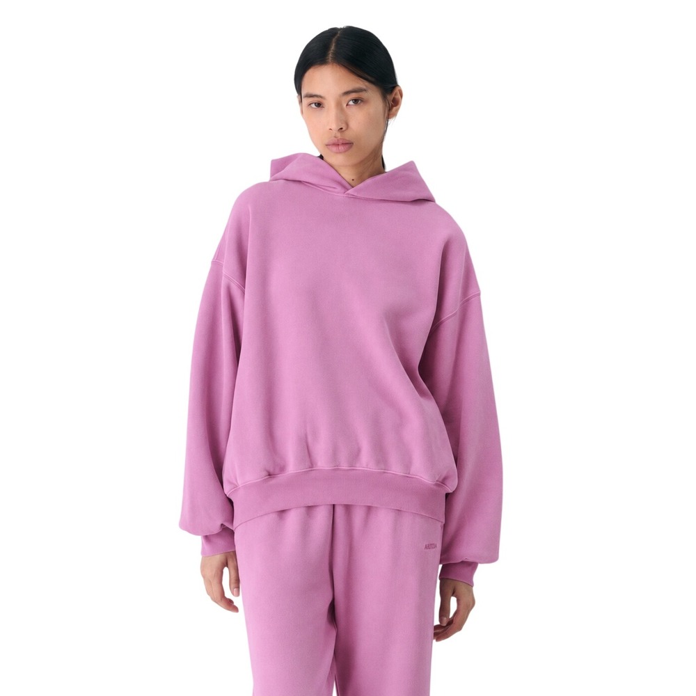 Aritzia Cozy Sweatfleece Mega Raglan Hoodie Pink Oversized Size S